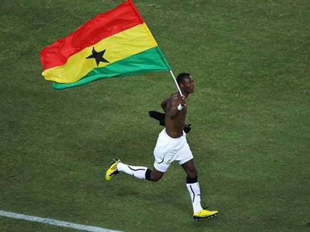 גם דגל גאנה הונף אל על (Getty) (צילום: ספורט 5)