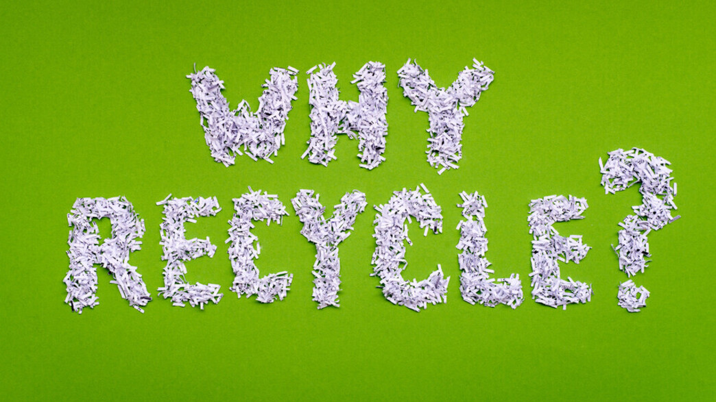 למה בכלל למחזר? 