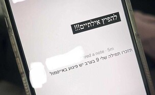 ההודעות שגרמו לבהלה באילת (צילום: דוברות המשטרה)