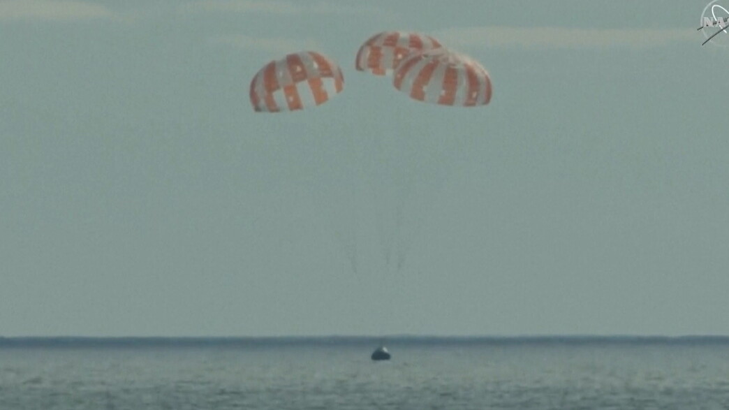 החללית אוריון נחתה