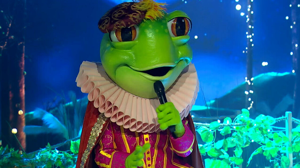הצפרדע - "Señorita" (צילום: מתוך "הזמר במסכה", קשת 12)