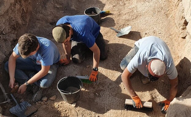 אחוזת סלומה שנחשפה (צילום: אמיל אלג'ם, רשות העתיקות)