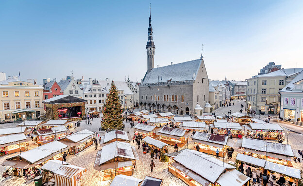 טאלין אסטוניה כריסמס (צילום: snowflakediana, shutterstock)