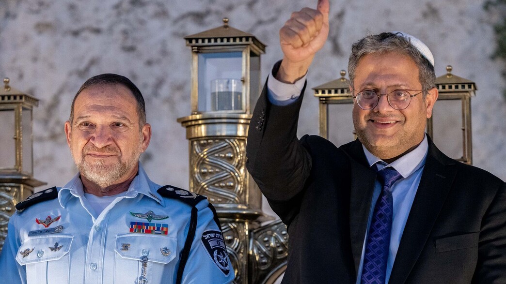 איתמר בן גביר ומפכ"ל המשטרה קובי שבתאי