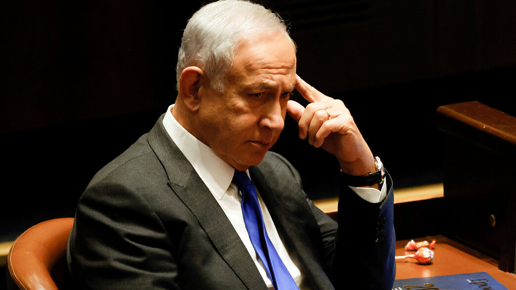 בנימין נתניהו בכנסת לקראת השבעת ממשלתו השישית בנימין נתניהו בכנסת לקראת השבעת ממשלתו השישית