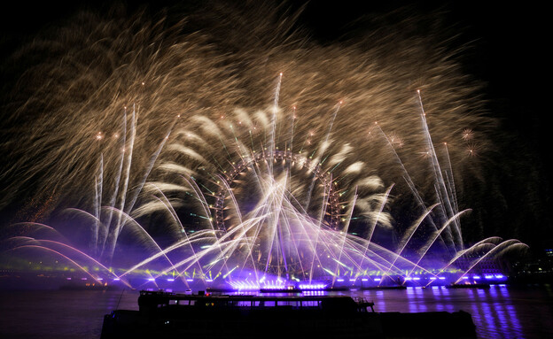 2023 בלונדון: חגיגות השנה החדשה (צילום: מג'ה סמיג'קווסקה, רויטרס)