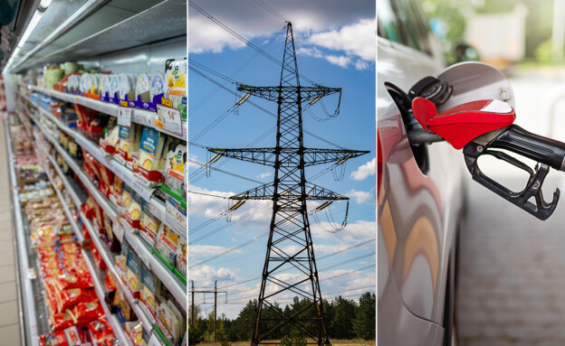 התייקרות מוצרים: דלק, חשמל, מוצרים (צילום: פלאש 90, 123rf)