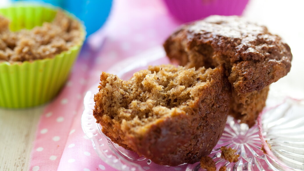 מאפינס בננה וחמאת בוטנים