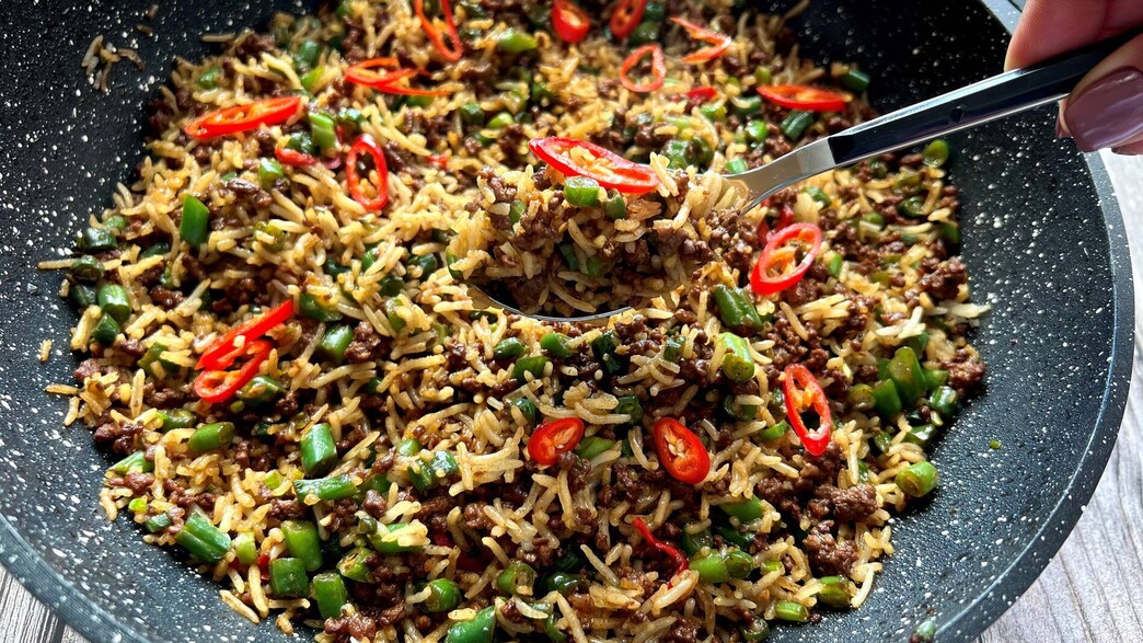 אורז סיני עם בשר