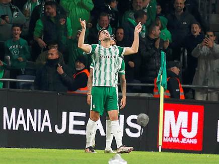 החלוץ היה הגיבור של מכבי חיפה הערב (צילום: אלן שיבר)