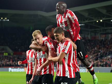 ברנטפורד חגגה כבר בדקה ה-19 (GETTY)