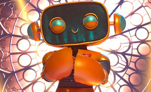 רובוט - ביצוע (צילום: מתוך: "הזמר במסכה", קשת 12)