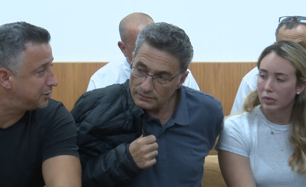 משה קונינסקי בבית המשפט (צילום: חדשות 12)