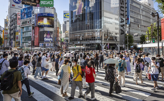 צפיפות, רחובות, טוקיו, יפן (צילום: Yuichi Yamazaki , getty images)