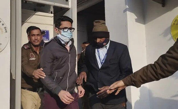 שנקאר מישרה נעצר בהודו (צילום: AP)