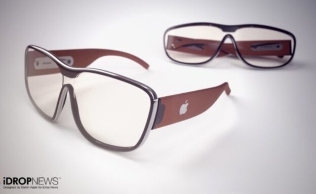 הדמיית משקפיים חכמים של אפל  (צילום: Martin Hajek מתוך iDropnews)