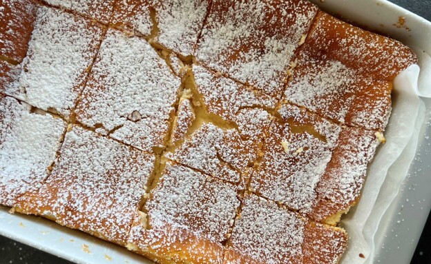 עוגת גבינה קלה - כל התבנית