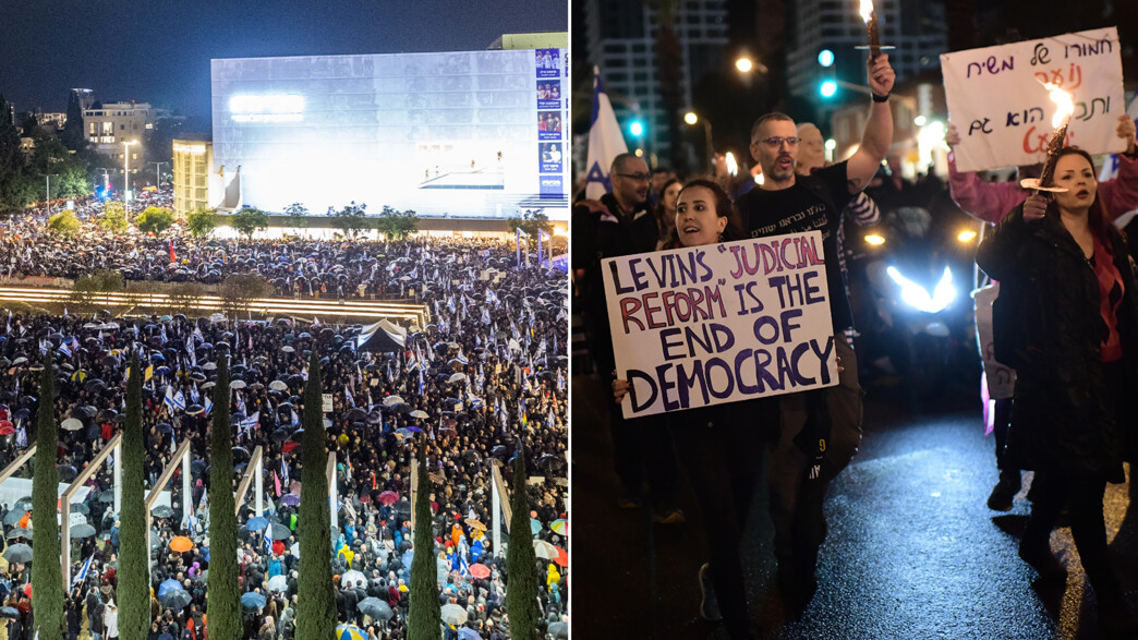 הפגנה , תל אביב , דמוקרטיה, מחאה