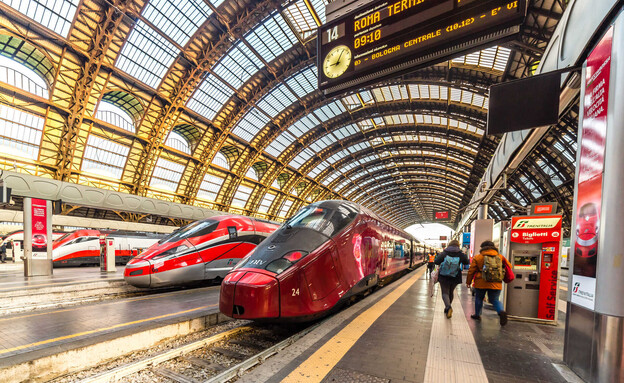 רכבת רומא איטליה (צילום: Vivida Photo PC, ap)