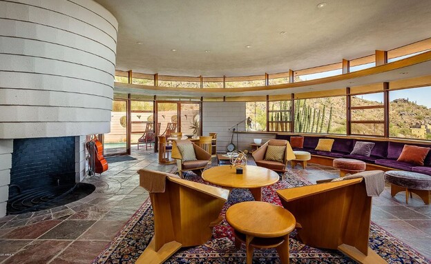 בית השמש העגול של פרנק לויד רייט (צילום: מתוך אתר Zillow)
