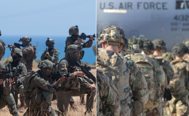כוחות משני הצבאות (צילום: CAPT. ROBYN HAAKE/US ARMY/AFP/GettyImages | דובר צה