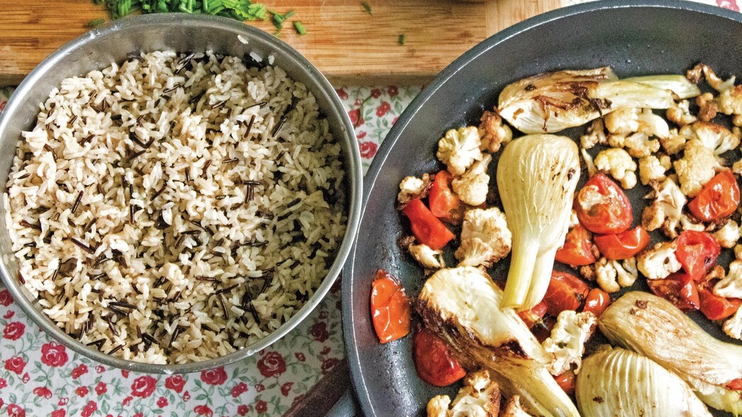 סינייה של אורז וירקות