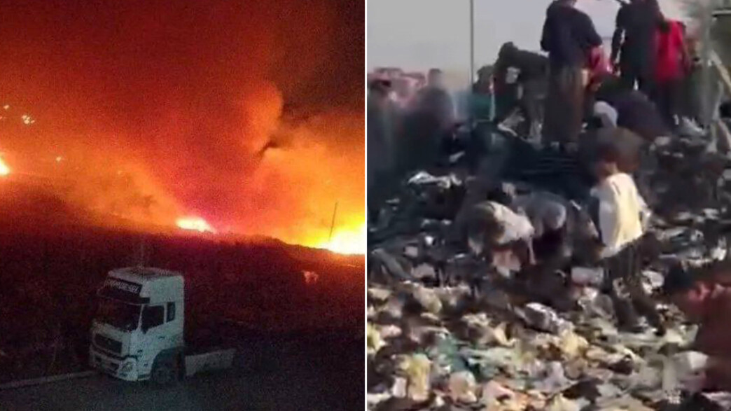 תקיפת משאיות בגבול סוריה עיראק