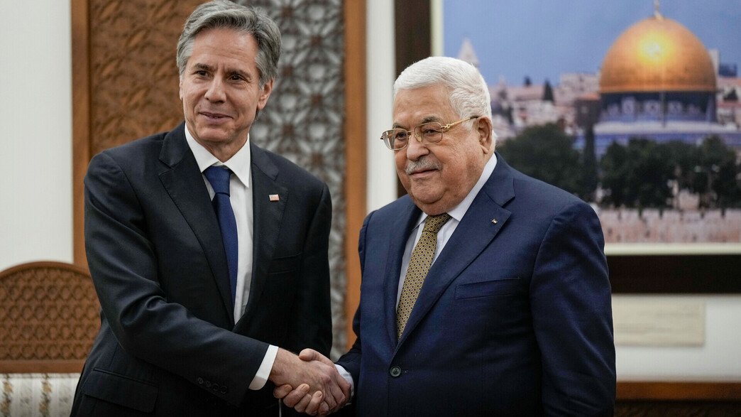 פגישת אבו מאזן ובלינקן פגישת אבו מאזן ובלינקן