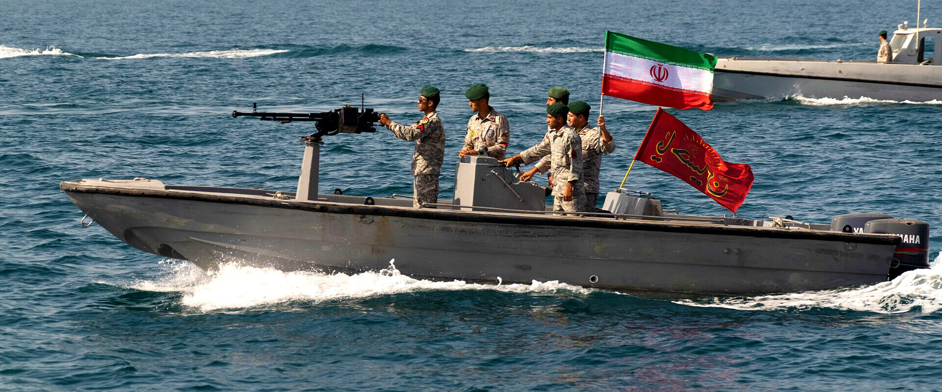 ספינות מלחמה איראניות (צילום: Morteza Nikoubazl/NurPhoto, getty images)