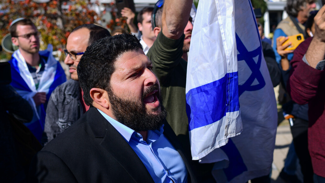 סטודנטים ערבים מפגינים באוניברסיטת תל אביב