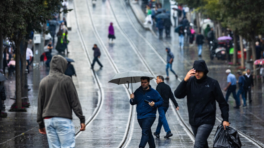 גשם בירושלים (צילום: אוליביה פיטוסי, פלאש 90)