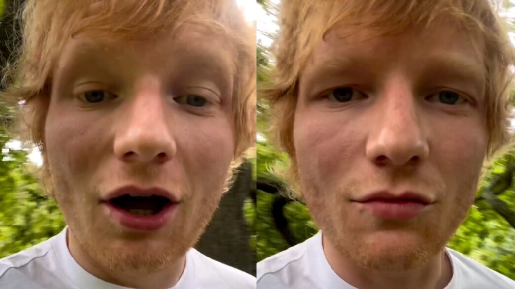 אד שירן במסר חשוף למעריצים אד שירן במסר חשוף למעריצים