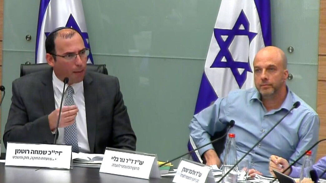 ועדת חוקה, שמחה רוטמן ועדת חוקה, שמחה רוטמן