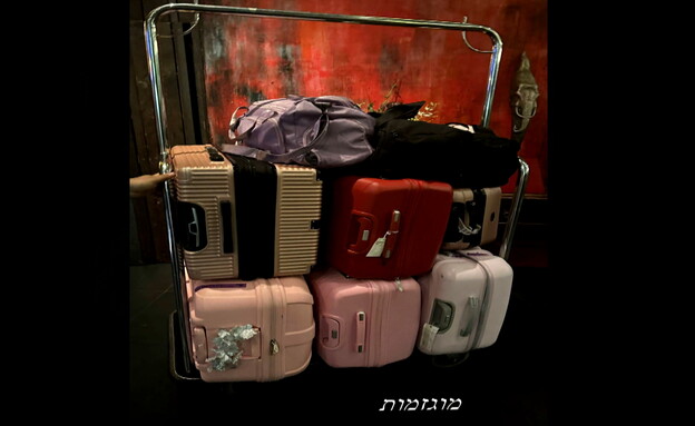 המזוודות בתמונה שהעלו לרשתות (צילום: viral press)