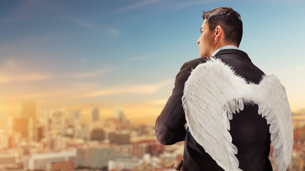 משקיע אנג'ל. אילוסטרציה משקיע אנג'ל. אילוסטרציה