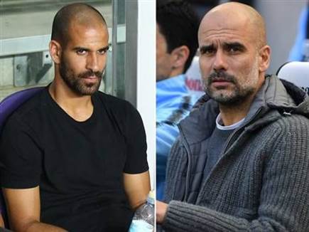 פפ גווארדיולה וגל אלברמן (GETTY ואלן שיבר)