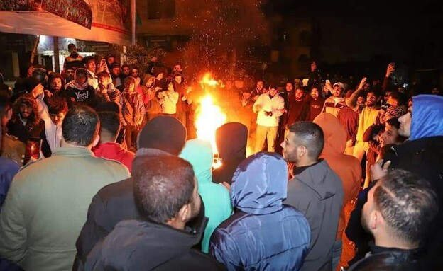 מחאה של תושבי בית לאהיא נגד חמאס