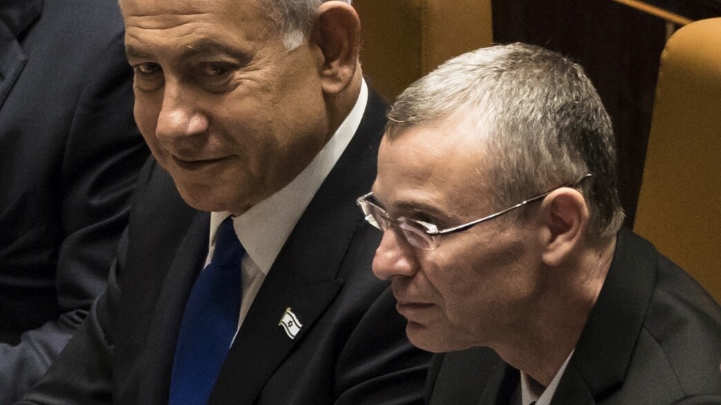 שר המשפטים יריב לוין וראש הממשלה בנימין נתניהו