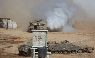 כוח צה''ל באימון (צילום: MENAHEM KAHANA/AFP/GettyImages)