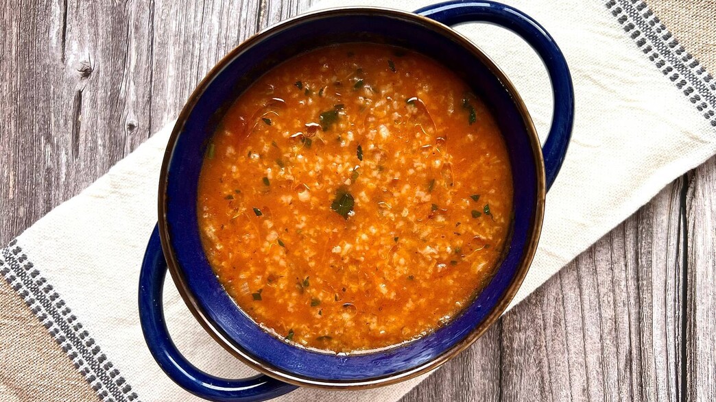 מרק עגבניות ואורז