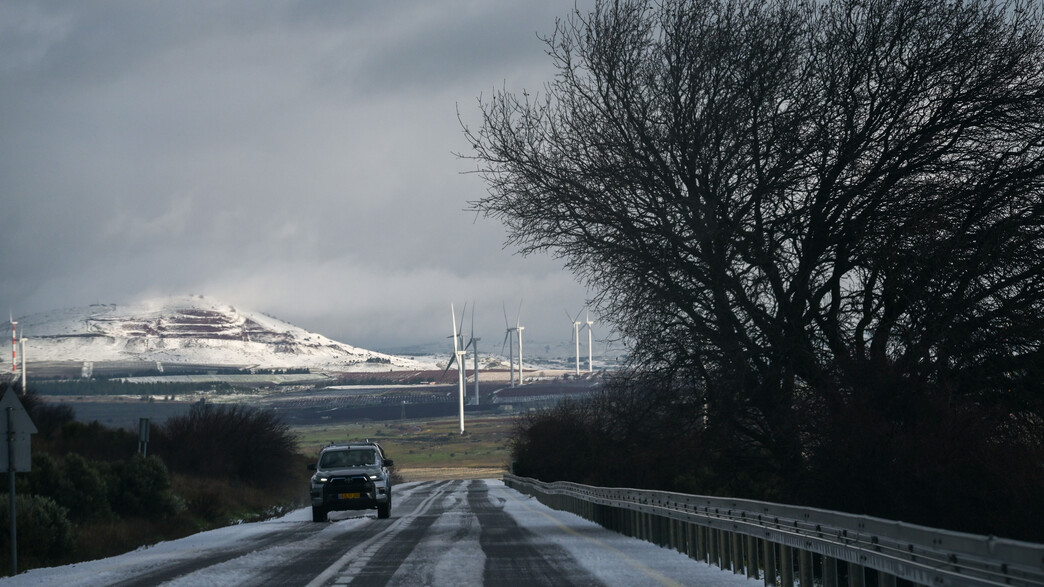שלג בצפון הארץ (צילום: מיכאל גלעדי, פלאש 90)