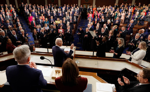 נאום ביידן בקונגרס האמריקני  (צילום: רויטרס)