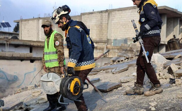פעילות ארגון הקסדות הלבנות ברעידת האדמה בסוריה