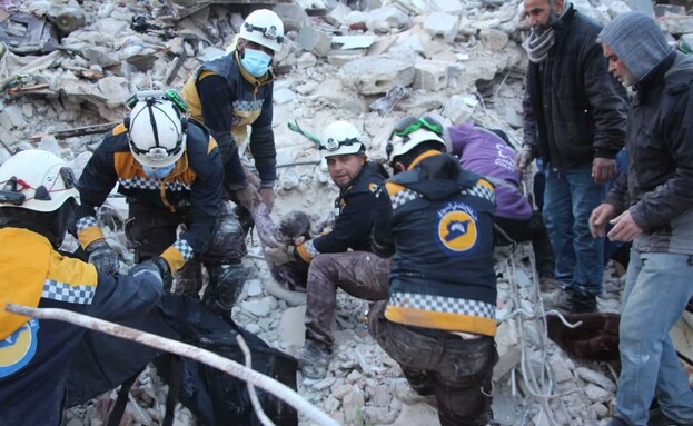 הפעילות של הקסדות הלבנות ברעידת האדמה בסוריה