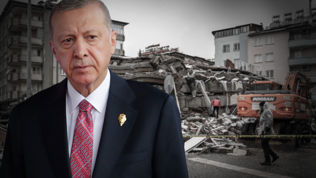 ארדואן על רקע ההריסות ארדואן על רקע ההריסות