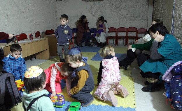 גן ילדים של חב"ד באודסה (צילום: חדשות 12)