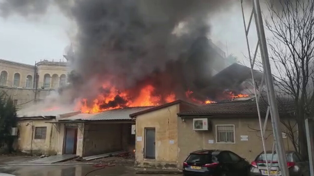 שריפה במפעל אורות בירושלים