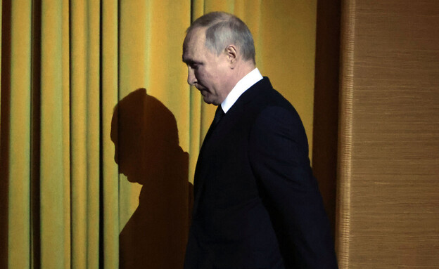 נשיא רוסיה ולדימיר פוטין בטקס (צילום: Getty Images)