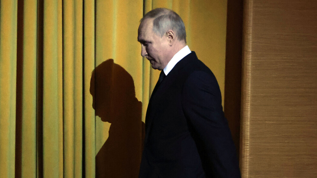 נשיא רוסיה ולדימיר פוטין בטקס נשיא רוסיה ולדימיר פוטין בטקס