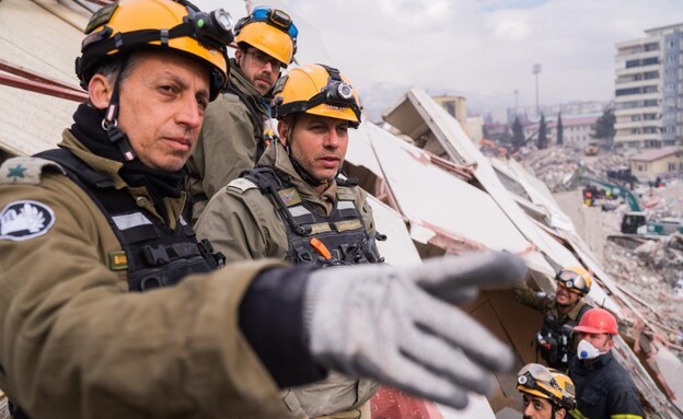 משלחת החילוץ הישראלית בטורקיה (צילום: דובר צה"ל)
